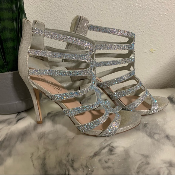 DE Blossom glitter heels women’s 7 - Picture 2 of 9